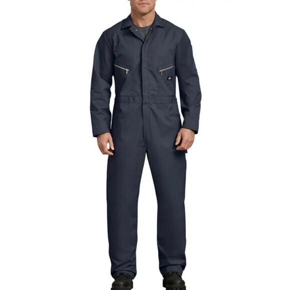 DICKIES Jumpsuit Deluxe Blended Long Sleeve Coveralls Mens 42 - Picture 1 of 11